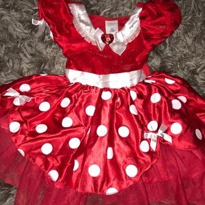Minnie Mouse Official Disney Store Costume Likenew